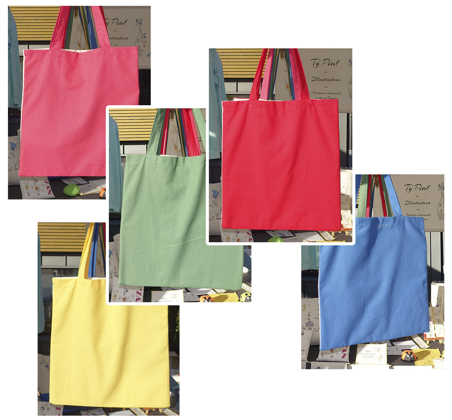 couleur tote bag bicolore