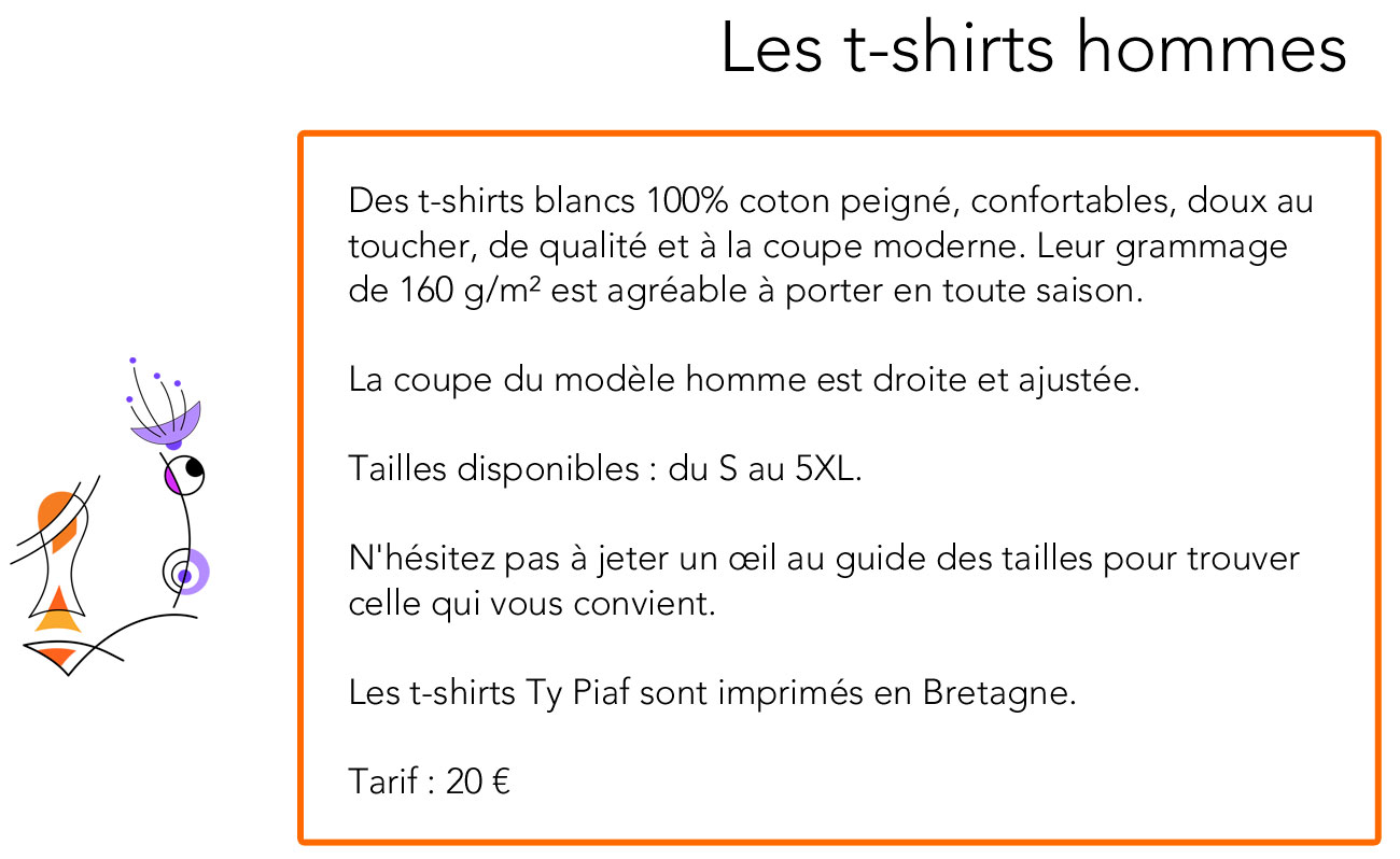 descriptif t-shirt homme